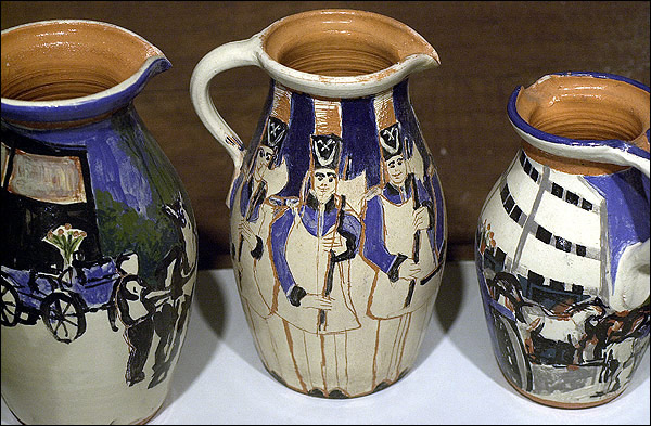 Keramik mit Sch�tzenmotiven